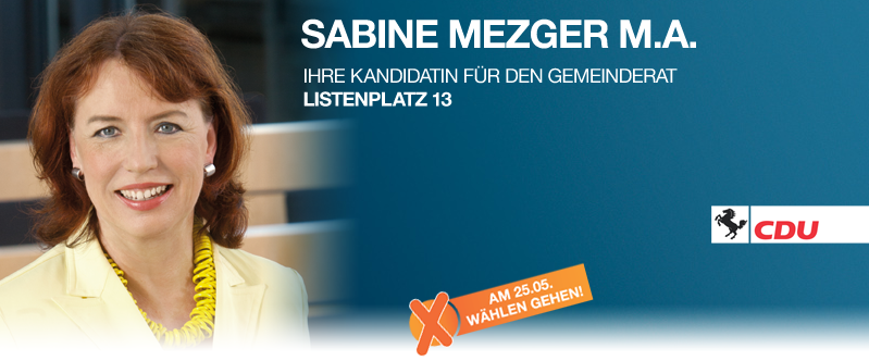 Sabine Mezger M.A. :: CDU Listenplatz 13